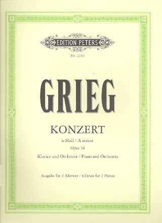 Konzert a-Moll op.16 fr Klavier und Orchester fr 2 Klaviere