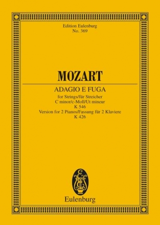 Adagio und Fuge c-Moll KV546 , 426 fr Streichquartett Studienpartitur