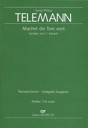 Machet die Tore weit TWV1:1074 fr Soli, Chor und Orchester Partitur