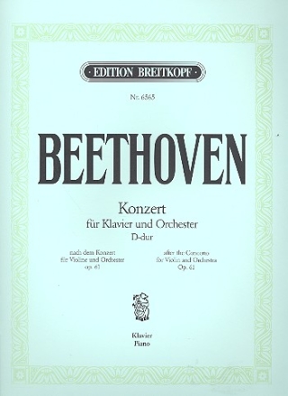 Konzert D-Dur op.61 fr Klavier und Orchester fr 2 Klaviere