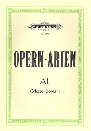 Opernarien Sammlung fr Alt oder Mezzosopran und Klavier