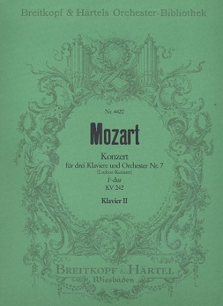 Konzert F-Dur KV242 fr 3 Klaviere und Orchester Klavier solo 2