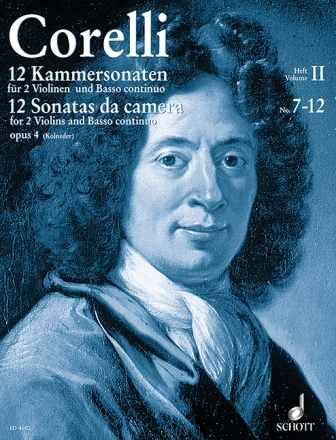 12 Kammersonaten op.4 Band 2 (7-12) fr 2 Violinen und Bc 