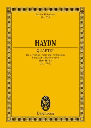 Streichquartett F-Dur op.77,2 Hob.III:82 Studienpartitur