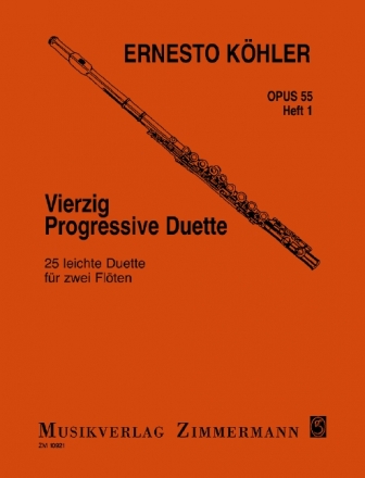 40 progressive Duette op.55 Band 1 fr 2 Flten Spielpartitur