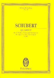 Streichquartett G-Dur op.161 fr Streichquartett Studienpartitur