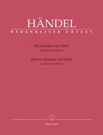 11 Sonaten fr Flte und Bc (Klavierstimme extra, ausgesetzt)