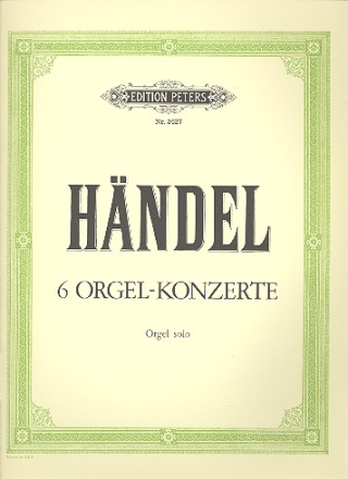 6 Konzerte op.4 fr Orgel und Orchester fr Orgel solo