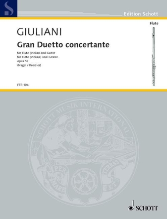 Duetto concertante op.52 fr Flte und Gitarre