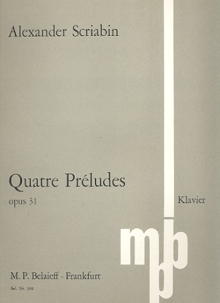 4 Prludes op.31 fr Klavier