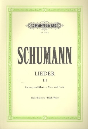 Lieder Band 3 fr Gesang (hoch) und Klavier