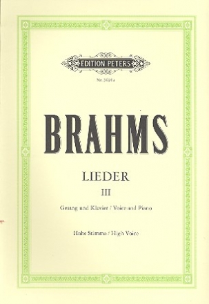 Lieder Band 3 fr Gesang (hoch) und Klavier