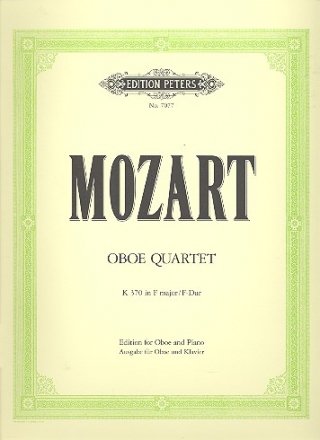 Quartett F-Dur KV370 fr Oboe und Streichtrio fr Oboe und Klavier