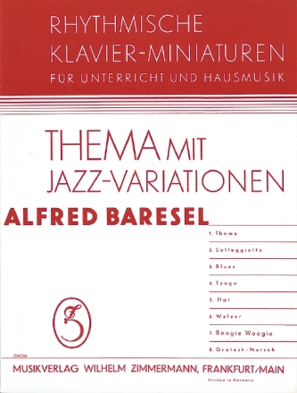 Thema mit Jazz-Variationen fr Klavier