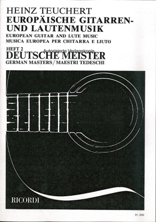 Europische Gitarren- und Lautenmusik Heft 2 - Deutsche Meister fr Gitarre