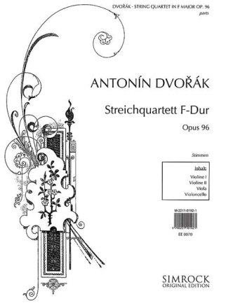 Streichquartett F-Dur op.96  Stimmen