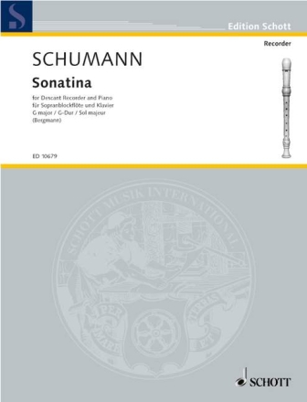 Sonatina g major for soprano recorder and piano