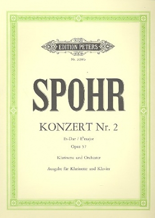 Konzert Es-Dur Nr.2 op.57 fr Klarinette und Orchester fr Klarinette und Klavier