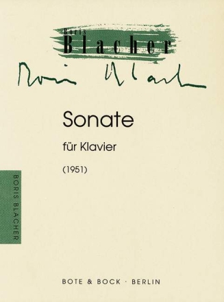 Sonate (1951) fr Klavier