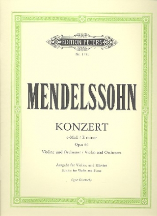 Konzert e-Moll op.64 fr Violine und Orchester fr Violine und Klavier