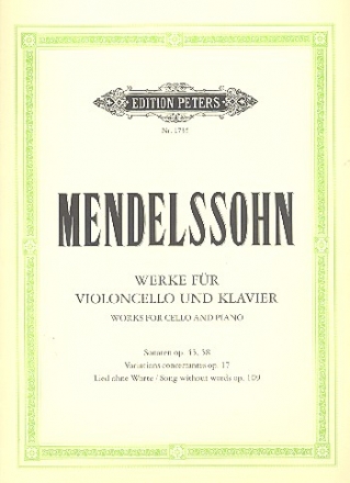 Werke fr Violoncello und Klavier fr Violoncello und Klavier