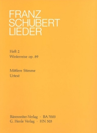 Lieder Band 2 fr mittlere Singstimme und Klavier