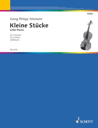 Kleine Stcke fr 2 Violinen Spielpartitur