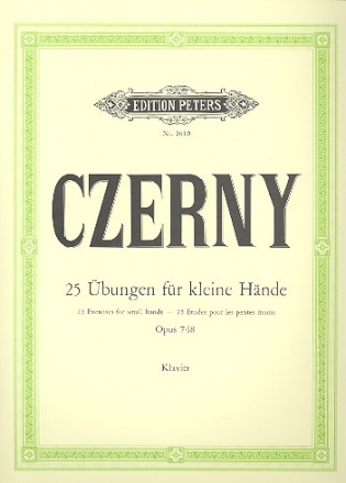 25 fortschreitende bungen fr kleine Hnde op.748 fr Klavier