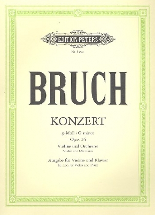 Konzert g-Moll op.26 fr Violine und Orchester fr Violine und Klavier