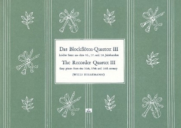 Das Blockfltenquartett Band 3 fr 4 Blockflten Partitur und 4 Stimmen