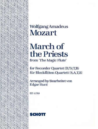 March of the Priests from 'Die Zauberflte' for 3 recorders score