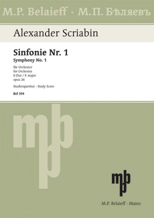 Sinfonie E-Dur Nr.1 op.26 fr Orchester Studienpartitur