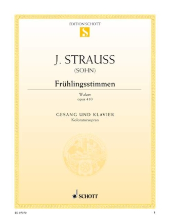 Frhlingsstimmen-Walzer op.410 fr hohe Singstimme und Klavier