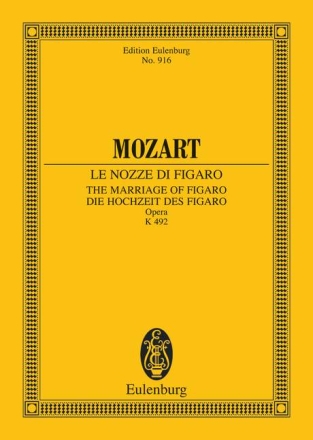 Die Hochzeit des Figaro KV492 fr Soli, Chor und Orchester Studienpartitur (gebunden)