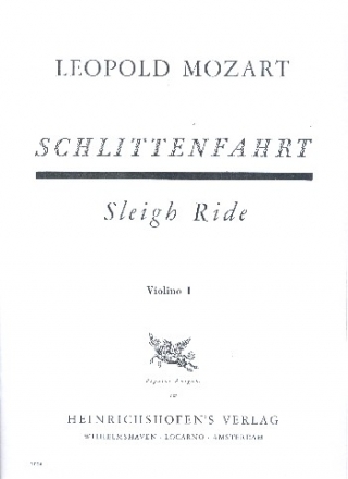 Schlittenfahrt fr Streicher, Trompete und Schlagwerk Stimmen komplett