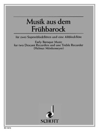 Musik aus dem Frhbarock fr 3 Blockflten Partitur