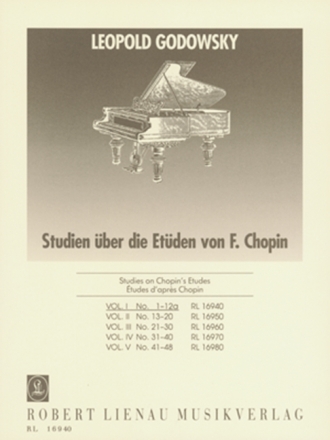 Studien ber die Etden von Chopin Band 1 (Nr.1-12a) fr Klavier