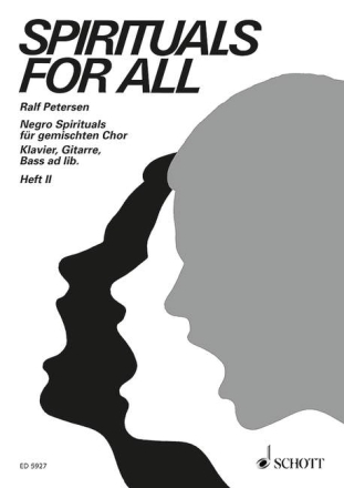 Spirituals for all Heft 2 fr gemischten Chor (SATB) mit Combo (Klavier, Gitarre, Bass) Partitur - (= Klavierstimme)