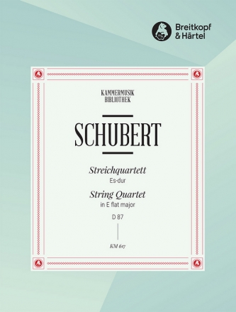 Streichquartett Es-Dur Nr.10 op.125 D87 fr 2 Violinen, Viola und Violoncello Stimmen