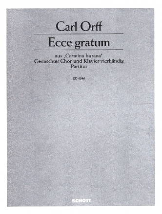 Ecce gratum fr gem Chor und Klavier vierhndig Partitur