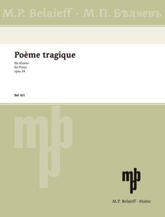 Pome tragique op.34 fr Klavier