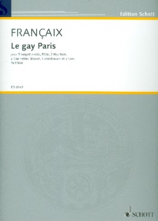 Le gay Paris fr Trompete und 9 Instrumente Partitur