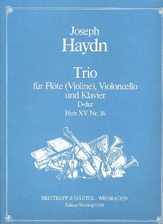 Trio D-Dur Nr.30 Hob XV:16 fr Flte (Violine), Violoncello und Klavier Partitur und Stimmen