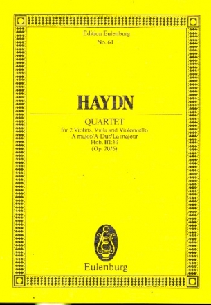 Streichquartett A-Dur op.20,6 fr Streichquartett Studienpartitur