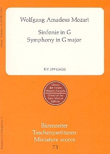 Sinfonie G-Dur KV199 fr Orchester Studienpartitur
