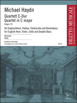 Quartett C-Dur fr Oboe, Violine, Violoncello und Kontrabass Stimmen