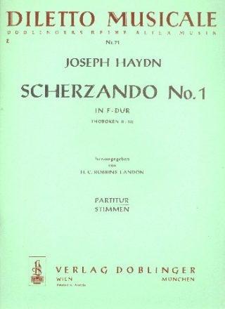 Scherzando F-Dur Nr.1 fr Orchester Partitur