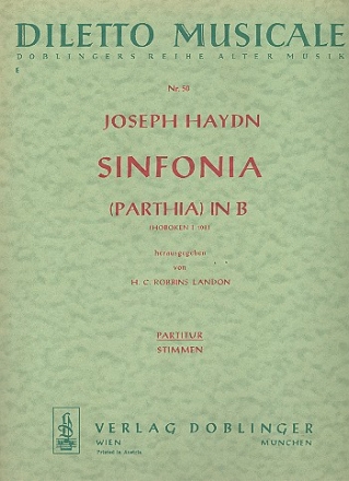 SINFONIA (PARTHIA) IN B-DUR PARTITUR