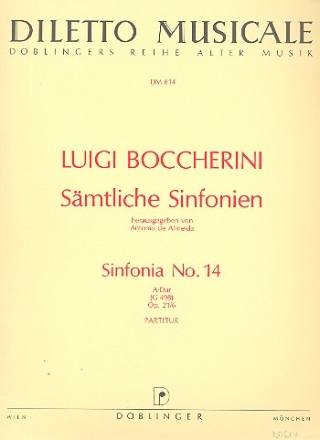 Sinfonie D-Dur  Nr.14 op.21,6 fr Orchester Partitur