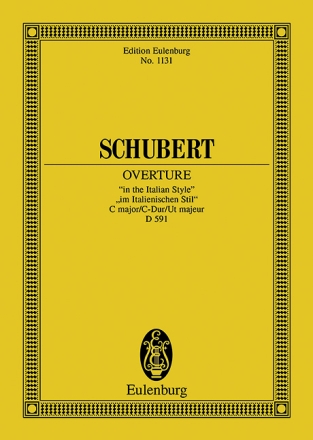 Ouvertre im italienischen Stil C-Dur D591 fr Orchester Studienpartitur